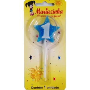 MARIAZINHA VELA ESTRELA N1 AZUL C/10