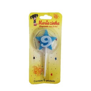 MARIAZINHA VELA ESTRELA N9 AZUL C/10