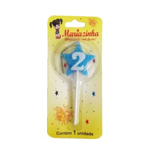 MARIAZINHA VELA ESTRELA N2 AZUL C/10