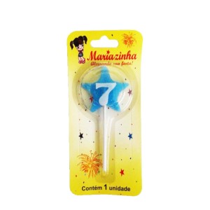 MARIAZINHA VELA ESTRELA N7 AZUL C/10