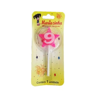 MARIAZINHA VELA ESTRELA N9 ROSA C/10