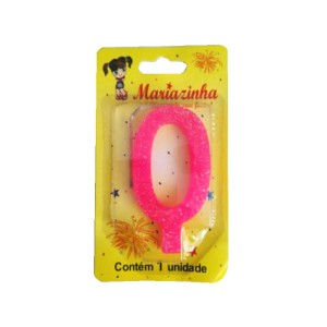 MARIAZINHA VELA SUPER BRILHO N0 ROSA C/10