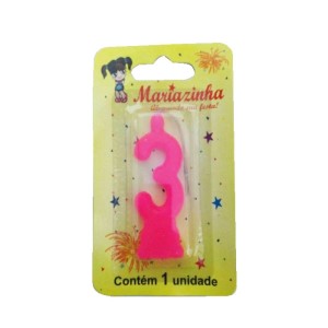 _MARIAZINHA VELA COMUN N3 ROSA C/10
