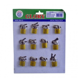 CADEADO 20MM PCT C/12 UNID 23122 GLORY