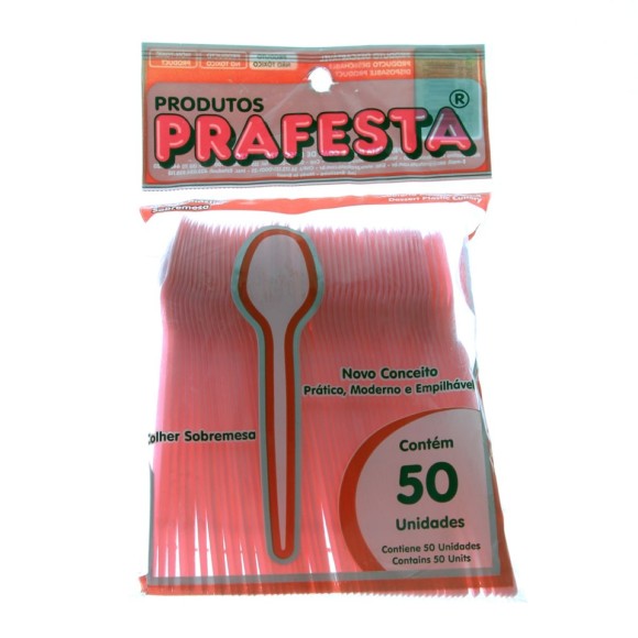 PRAFESTA TALHER SOBREMESA ROSA C/50 /9958