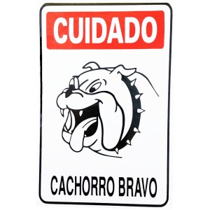 PLÁCA CACHORRO BRAVO 20X30 REFP6 JA