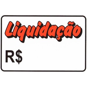 PLÁCA LIQUIDAÇÃO P 15X20 REFP23 JA