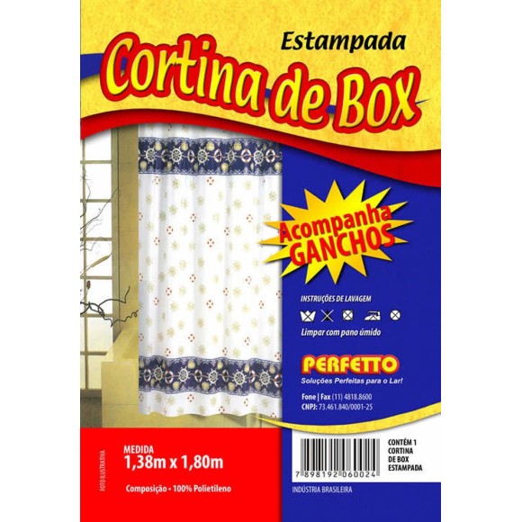 CORTINA DE BOX 1,38X1,80 REF06002 PERFETTO