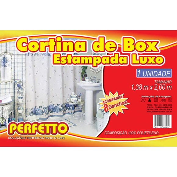 CORTINA BOX LUXO ESTAMP 1,38X2,00 REF06147 PERFETTO