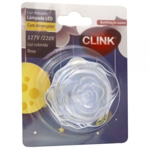 LUZ NOTURNA ROSA 5,5CM RFCK2172 CLINK