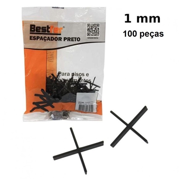 ESPACADOR PRETO 1MM PCT C/100 RFBFH1944 BESTFER