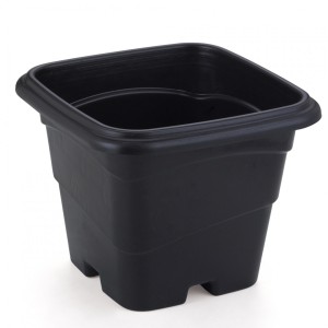 VASO PRETO 10L QUADRADO FORMPLAST