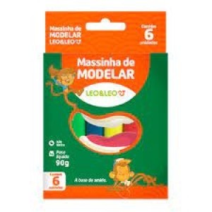 MASSA DE MODELAR AMIDO  COM 6 CORES CADA 90G REF4357