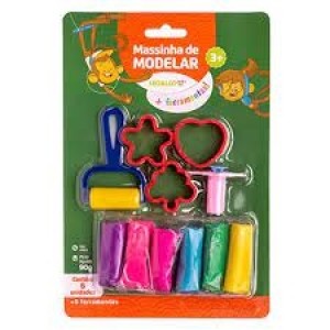 MASSINHA DE MODELAR + FERREMENTAS C/ 6 CORES REF73515