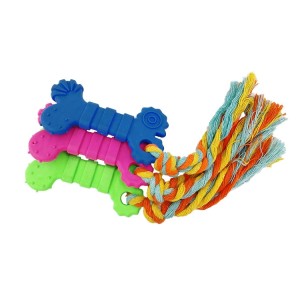 BRINQUEDO BORRACHA OSSO COM CORDA ZN 0857