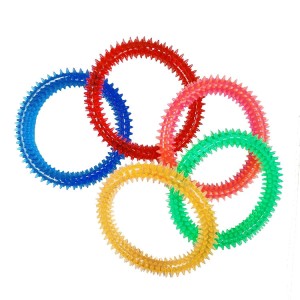BRINQUEDO BORRACHA CIRCULO DENTADO GRANDE 15CM ZN 0869