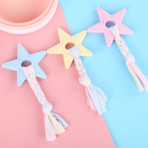 BRINQUEDO BORRACHA ESTRELA COM CORDA ZN 0881