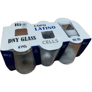 COPO LATINO CELLS 190ML RIO GLASS