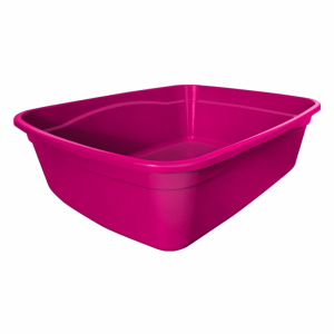 Banheiro para Gato Brinqpet - Cor Rosa, Prático e Higienizado