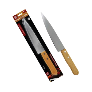 Faca de Cozinha Inox c/ Cabo de Madeira SQ3106 – Durabilidade e Precisão
