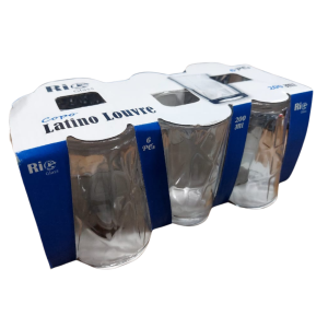 COPO LATINO LOUVRE 190ML KIT COM 6 REF: P19-85LO