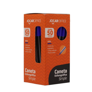 CANETA ESFEROGRÁFICA SIMPLE MEDIA AZUL C/50 REF: 97688 - LEO&LEO