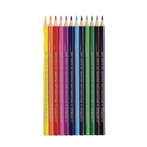 LÁPIS DE COR DE MADEIRA 12 CORES SEXTAVADO REF: 4130 - LEO&LEO