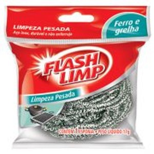 ESPONJA INOX LIMPEZA PESADA 65X65X35CM EA1409/36014 FLASHLIMP