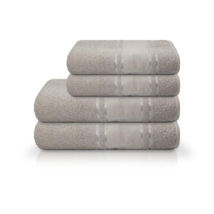 TOALHA PINTA E BORDA P/BANHO 70 X 140 CINZA F8076 CAMISA