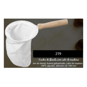 COADOR DE FLANELA 100MM C/CABO MADEIRA 0219/39802 ESPERANÇA