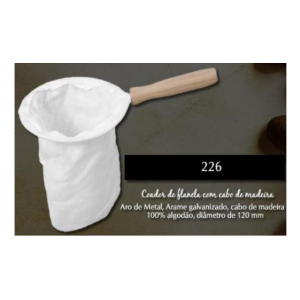 COADOR DE FLANELA COM 12 UN 120MM C/CABO MADEIRA 226/39802 ESPERANÇA